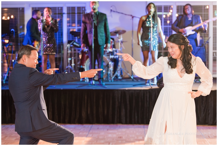 TPC POTOMAC WEDDING father daughter coreographed first dance with live band
