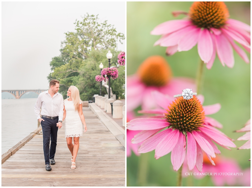 coneflower ring photo and couple georgetown waterfront boardwalk