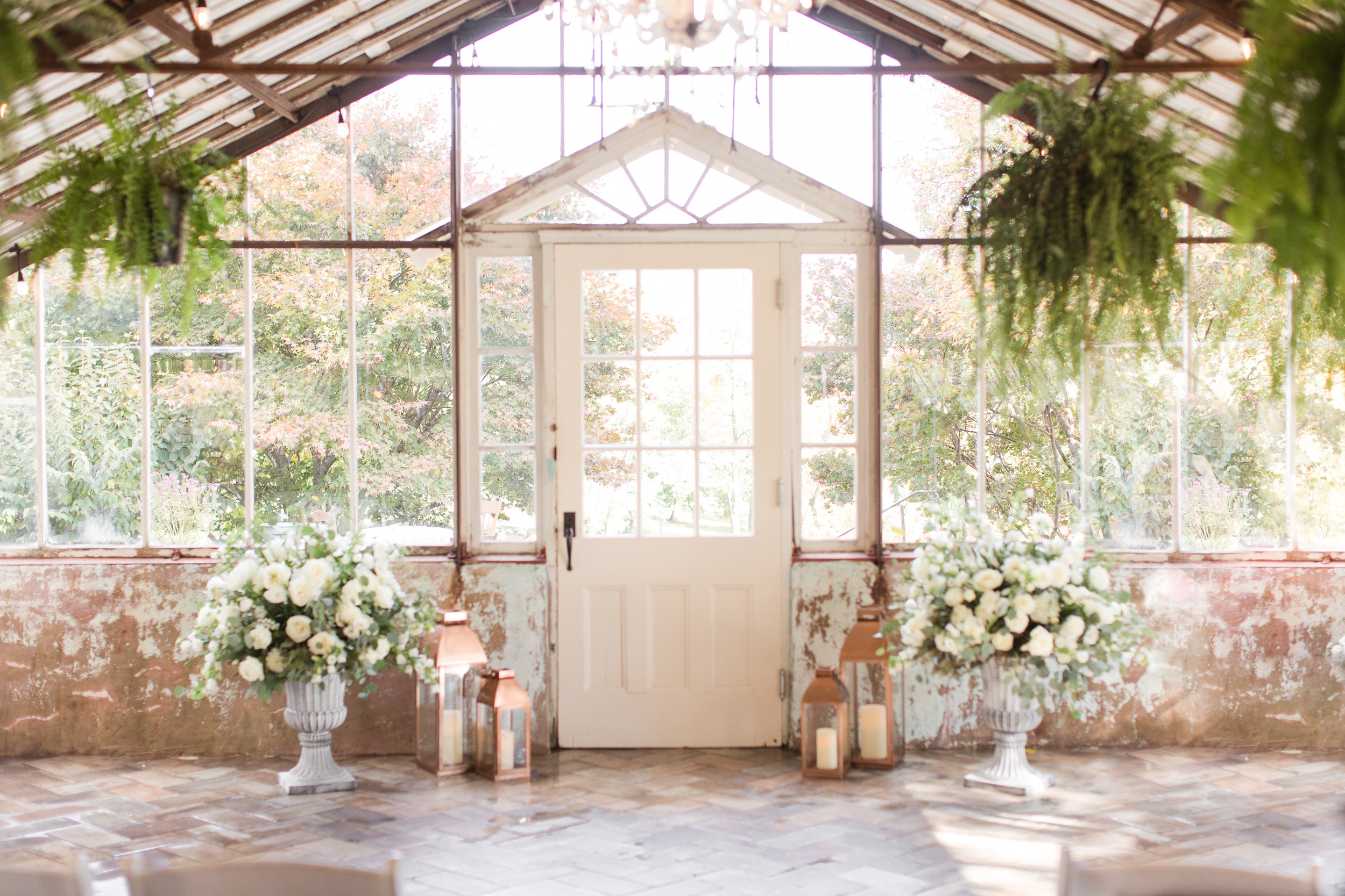 Details of the wedding ceremony location at the Historic Shady Lane Wedding venue